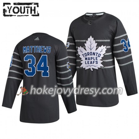 Dětské Hokejový Dres Toronto Maple Leafs Auston Matthews 34  Šedá Adidas 2020 NHL All-Star Authentic